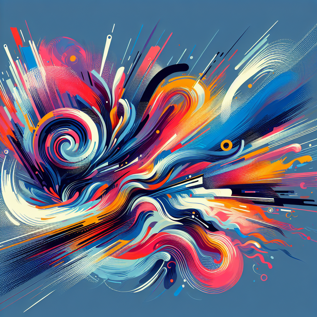 A vibrant, dynamic illustration representing the concept of 